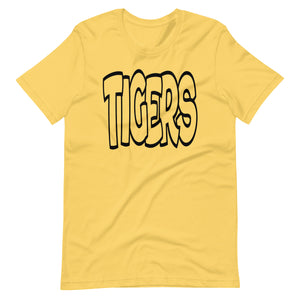 Bubble Tigers Black Font Unisex t-shirt