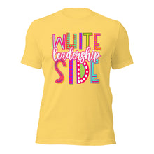 Load image into Gallery viewer, White Side Leadership Unisex t-shirt
