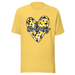 Indians Heart Bella Canvas Unisex t-shirt