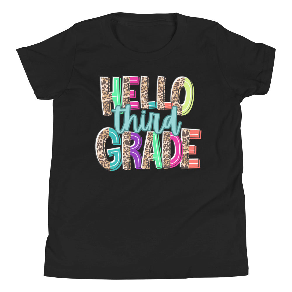 Hello Third Grade Youth Short Sleeve T-Shirt