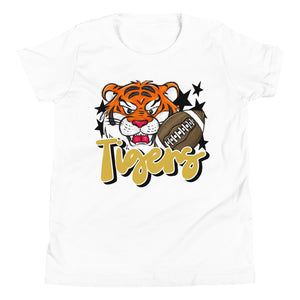 Mascot Head Tigers Youth Short Sleeve T-Shirt