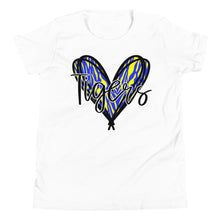 Load image into Gallery viewer, Tiger Stripe Heart Youth Short Sleeve T-Shirt
