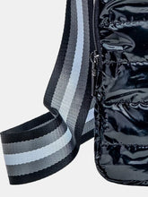 Load image into Gallery viewer, Quilted Water Bottle Sleeve with Striped Strap
