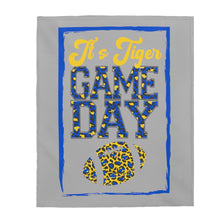 Load image into Gallery viewer, Tiger Game Day Velveteen Plush Blanket
