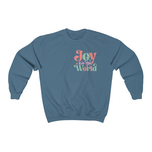 Joy to the World Front and Back Unisex Heavy Blend™ Crewneck Sweatshirt