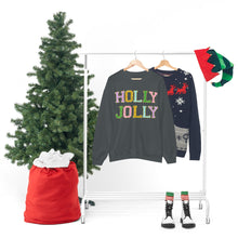 Load image into Gallery viewer, Faux Chenille Holly Jolly Unisex Heavy Blend™ Crewneck Sweatshirt
