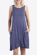 Load image into Gallery viewer, Cutout Scoop Neck Sleeveless Dress with Pockets
