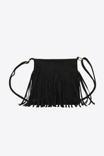 Load image into Gallery viewer, PU Leather Crossbody Bag with Fringe
