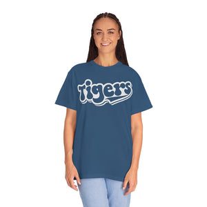 Retro White Tigers Comfort Colors Unisex Garment-Dyed T-shirt