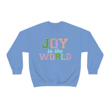 Load image into Gallery viewer, Faux Chenille Joy to the World Unisex Heavy Blend™ Crewneck Sweatshirt
