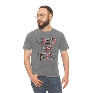 Wreck 'Em Tech Unisex Mineral Wash T-Shirt