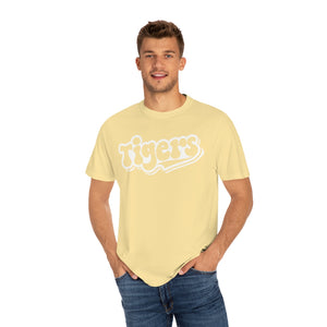 Retro White Tigers Comfort Colors Unisex Garment-Dyed T-shirt