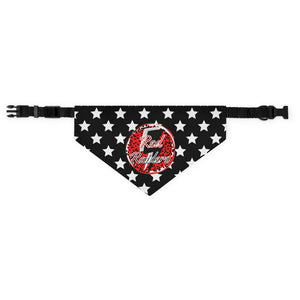 Red Raiders Lighting Bolt Pet Bandana Collar for all Size Dogs