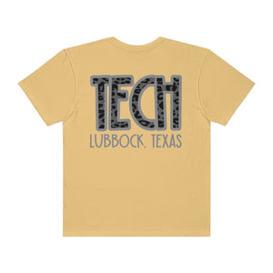 Double Sided Gray Tech Lubbock Comfort Colors Unisex Garment-Dyed T-shirt