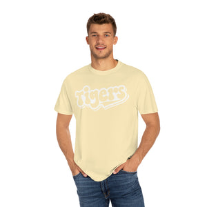 Retro White Tigers Comfort Colors Unisex Garment-Dyed T-shirt