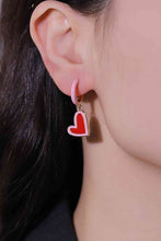 Load image into Gallery viewer, 5-Pair Wholesale Contrast Heart-Shaped Drop Earrings
