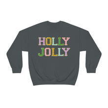 Load image into Gallery viewer, Faux Chenille Holly Jolly Unisex Heavy Blend™ Crewneck Sweatshirt
