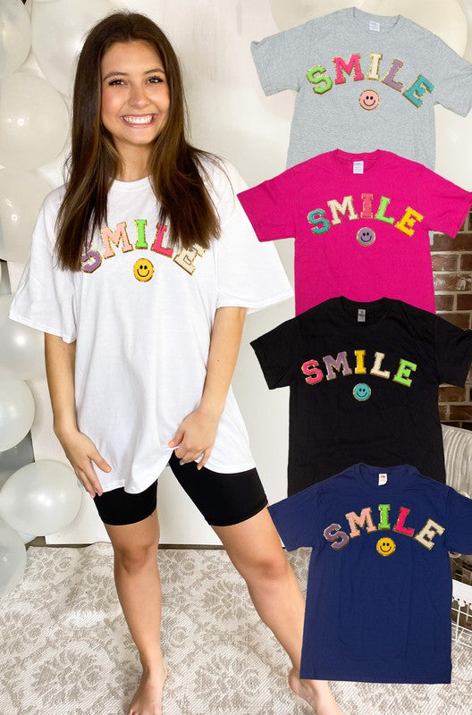 Smile Ideal Chenille T-Shirt