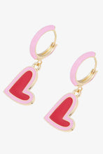 Load image into Gallery viewer, 5-Pair Wholesale Contrast Heart-Shaped Drop Earrings
