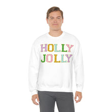 Load image into Gallery viewer, Faux Chenille Holly Jolly Unisex Heavy Blend™ Crewneck Sweatshirt
