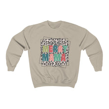 Load image into Gallery viewer, Merry Mama Leopard Unisex Heavy Blend™ Crewneck Sweatshirt
