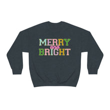 Load image into Gallery viewer, Faux Chenille Merry and Bright Unisex Heavy Blend™ Crewneck Sweatshirt
