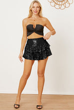 Load image into Gallery viewer, Sequin Layered Mini Skirt
