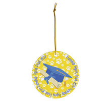 Load image into Gallery viewer, Frenship Tigers Grad 2022 Paw Ceramic Ornament
