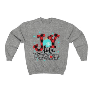 Joy Love Peace Unisex Heavy Blend™ Crewneck Sweatshirt