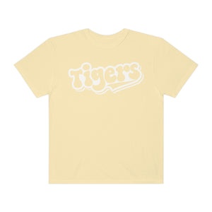 Retro White Tigers Comfort Colors Unisex Garment-Dyed T-shirt