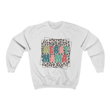 Load image into Gallery viewer, Merry Mama Leopard Unisex Heavy Blend™ Crewneck Sweatshirt
