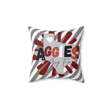 Load image into Gallery viewer, Aggies Texas A&amp;M Gig &#39;Em Dorm Room Graduation Gift Spun Polyester Square Pillow
