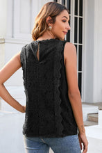 Load image into Gallery viewer, Lace V-Neck Tank
