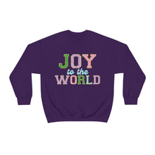 Load image into Gallery viewer, Faux Chenille Joy to the World Unisex Heavy Blend™ Crewneck Sweatshirt
