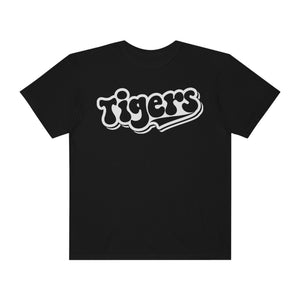 Retro White Tigers Comfort Colors Unisex Garment-Dyed T-shirt