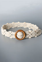 Load image into Gallery viewer, Shell Braid Belt with Wood Buckle
