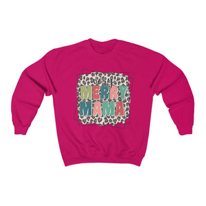 Merry Mama Leopard Unisex Heavy Blend™ Crewneck Sweatshirt