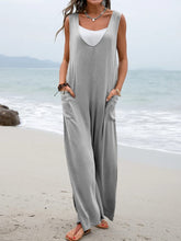 Load image into Gallery viewer, Full Size Wide Strap Jumpsuit with Pockets
