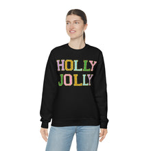 Load image into Gallery viewer, Faux Chenille Holly Jolly Unisex Heavy Blend™ Crewneck Sweatshirt
