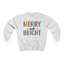 Load image into Gallery viewer, Colorful Merry &amp; Bright Unisex Heavy Blend™ Crewneck Sweatshirt
