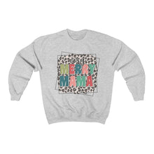 Load image into Gallery viewer, Merry Mama Leopard Unisex Heavy Blend™ Crewneck Sweatshirt
