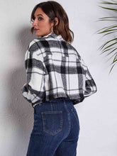 Load image into Gallery viewer, Plaid Button Front Jacket with Pockets
