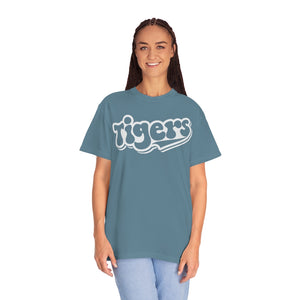 Retro White Tigers Comfort Colors Unisex Garment-Dyed T-shirt