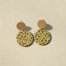 Load image into Gallery viewer, Contrast Geometric Acrylic Earrings
