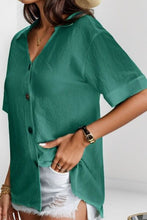 Load image into Gallery viewer, Button Up Short Sleeve Blouse

