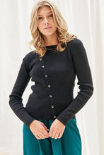 Load image into Gallery viewer, Faith Apparel Button Up Long Sleeve Knit Top
