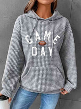 Load image into Gallery viewer, Full Size GAME DAY Graphic Drawstring Hoodie
