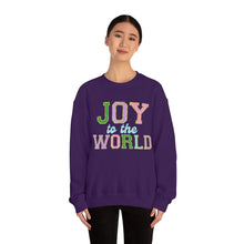 Load image into Gallery viewer, Faux Chenille Joy to the World Unisex Heavy Blend™ Crewneck Sweatshirt
