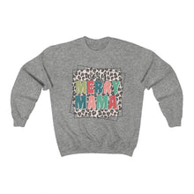 Load image into Gallery viewer, Merry Mama Leopard Unisex Heavy Blend™ Crewneck Sweatshirt
