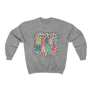 Merry Mama Leopard Unisex Heavy Blend™ Crewneck Sweatshirt